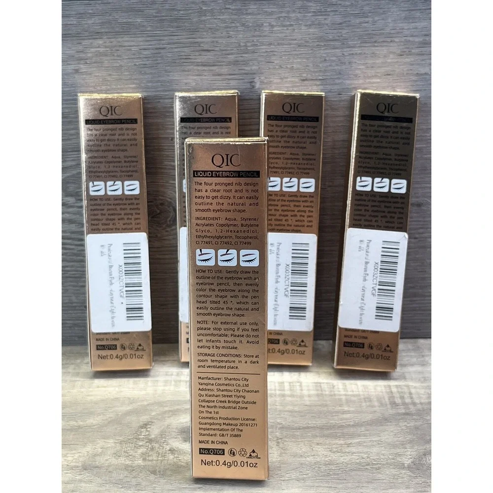 QIC Liquid EyeBrow Pencil N0# Q706 Lot of 5